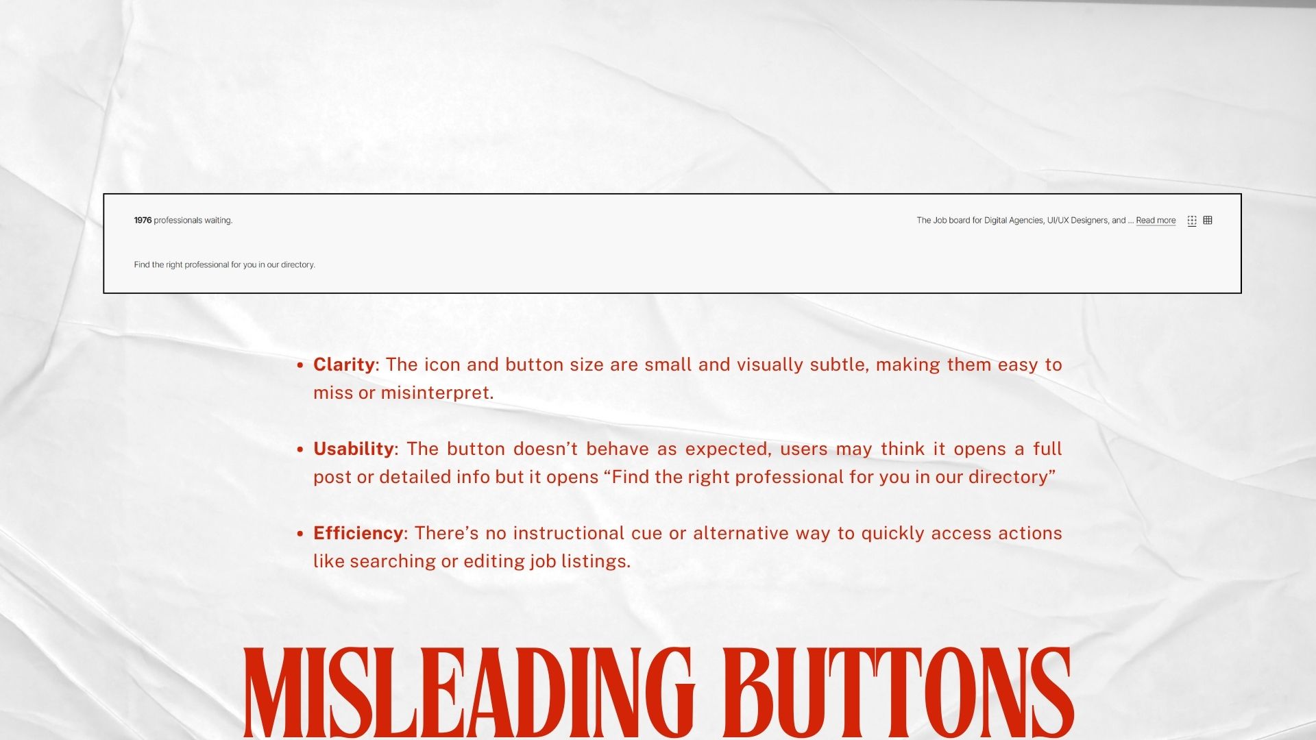 Misleading buttons 1