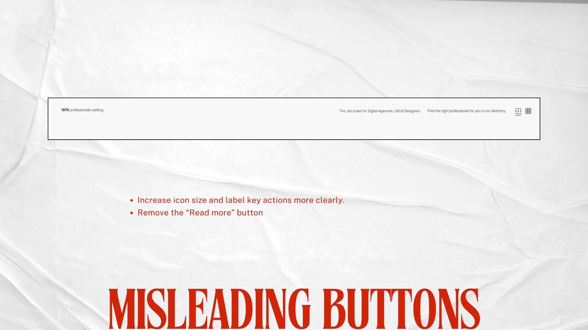 Misleading buttons 2