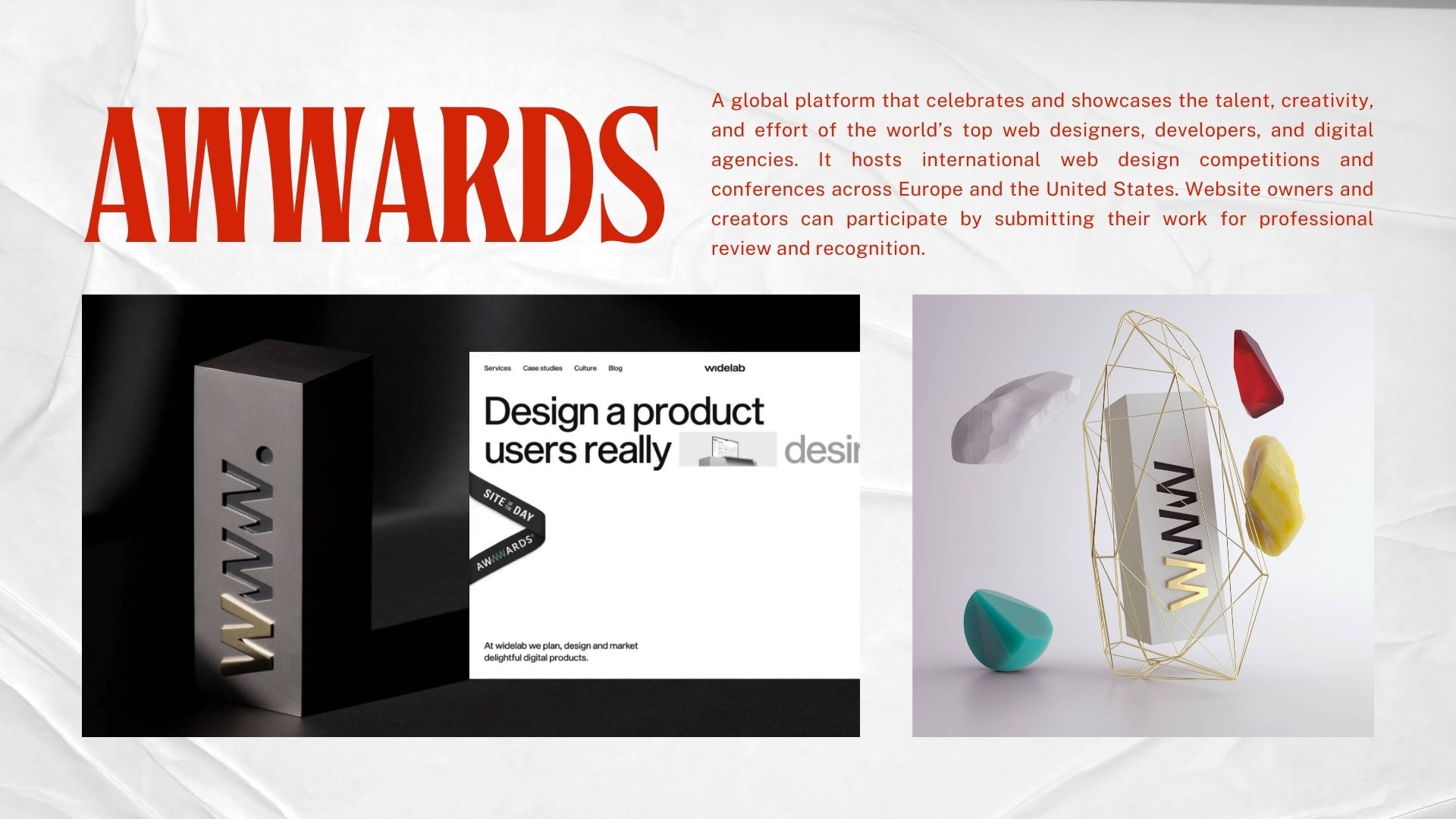 Awwwards website introduction
