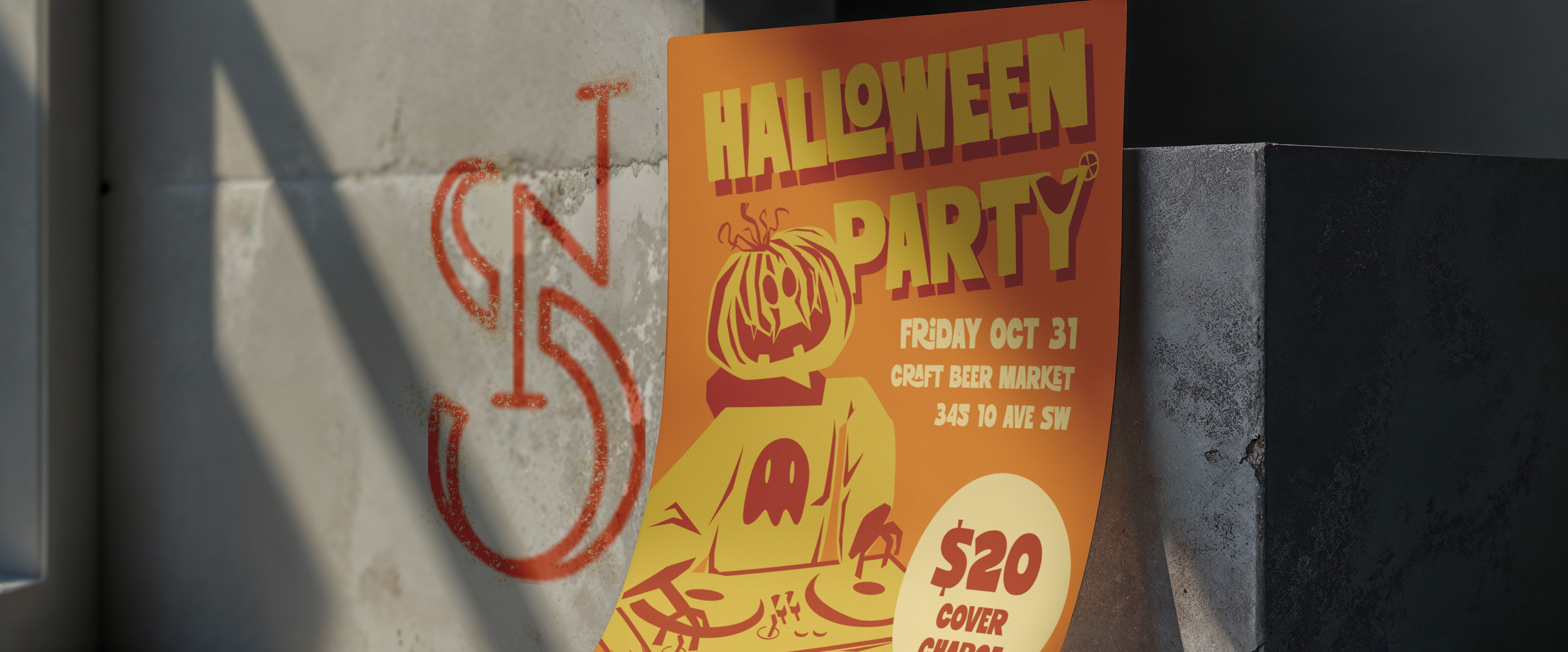 Halloween poster project thumbnail